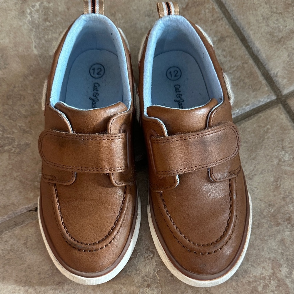 Boys cat & Jack dress.  Size 12. Worn 2x Kids Shoes. Excellent shape, like new.